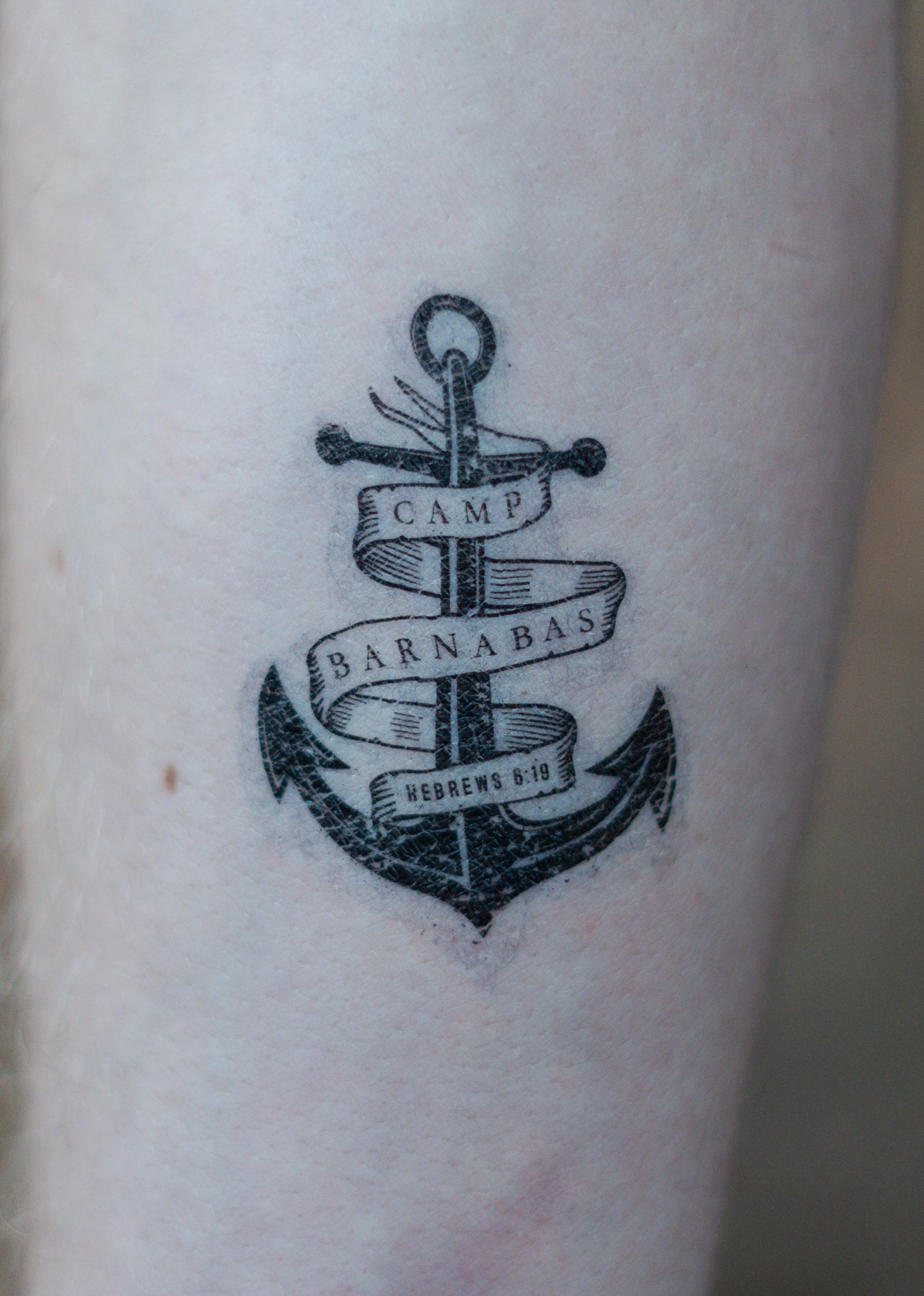 Anchor Temporary Tattoo