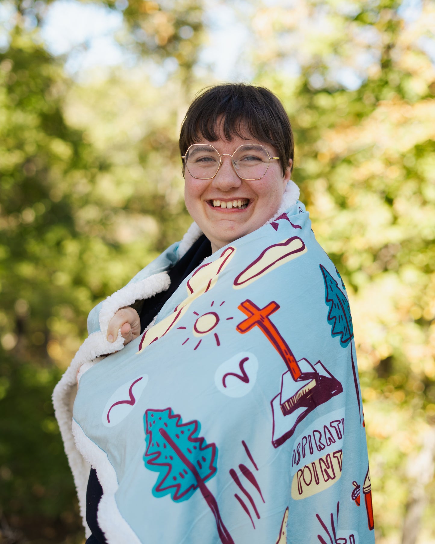 Camp Sketch blanket