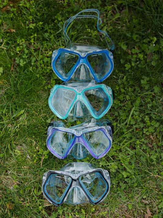 Large lens swim goggles