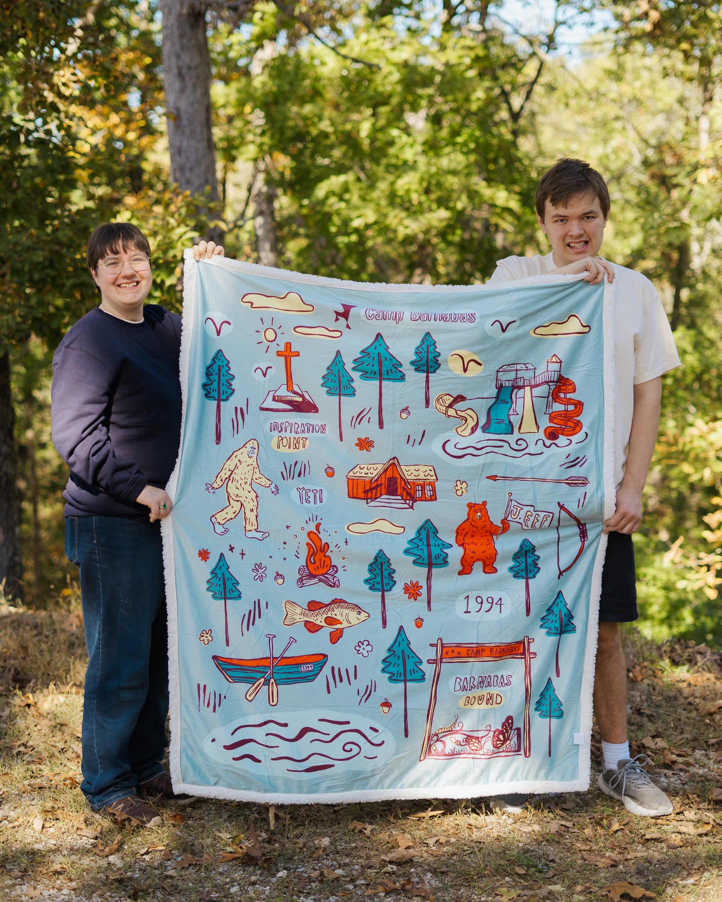 Camp Sketch blanket