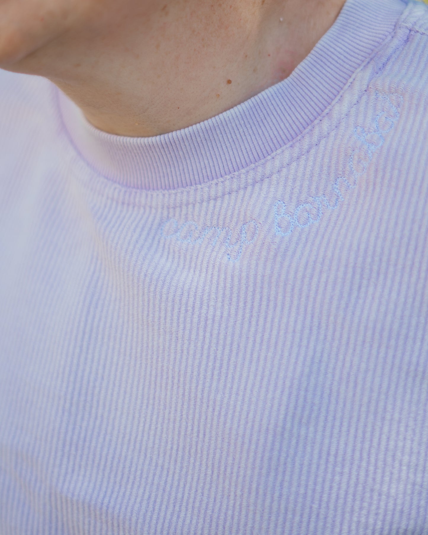 Lilac Corded Sweatshirt