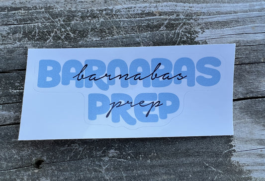 Barnabas Prep Sticker Decals *8 designs to choose from!*